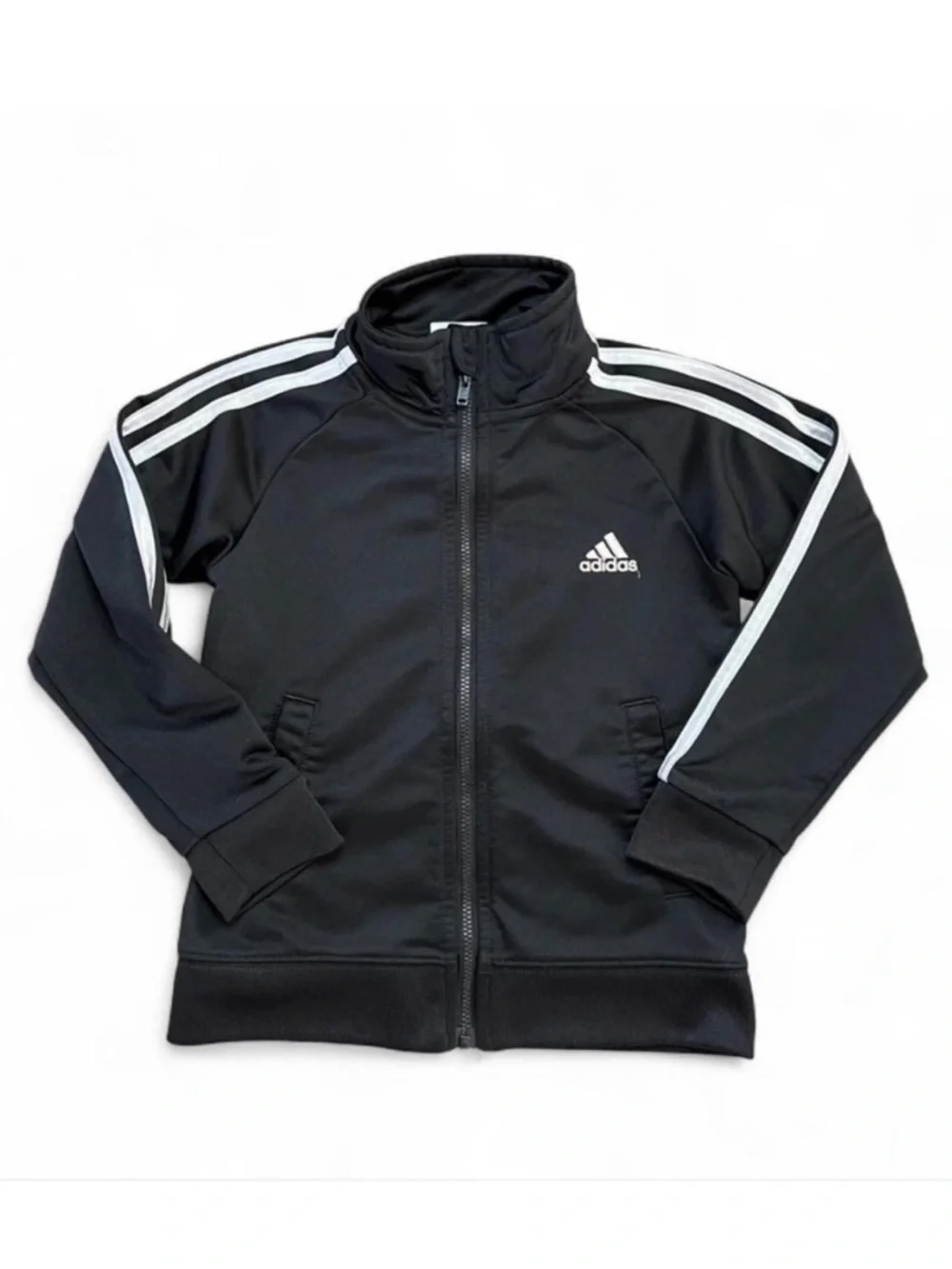 2 Adidas Track Jackets Size 4T Kids Green and Black - Picture 2 of 4